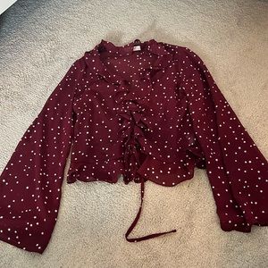 Star print, wide arm blouse, size S, Eloise brand (Nordstrom)